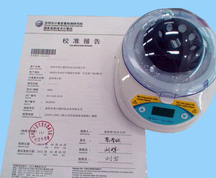 Mini 4K Medical Laboratory Mini Centrifuge Centrifugal Separator 4000rpm